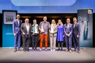 Le team et les lauréats du Prix Sana 2023